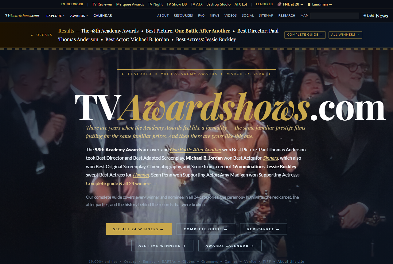 TV Award Shows — The Almanac