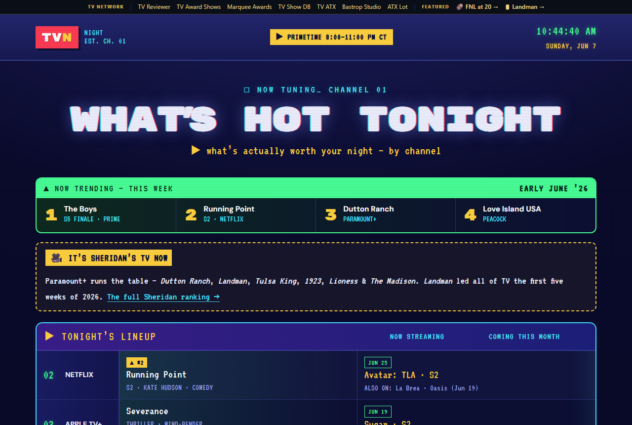 TV Night — The Guide
